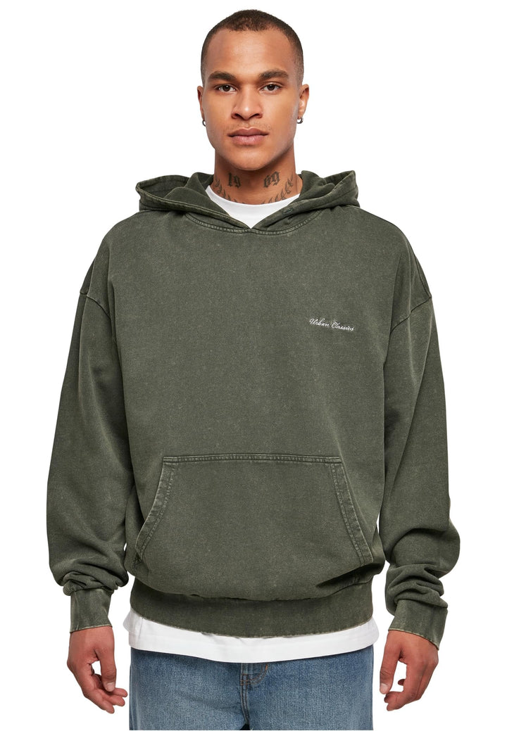 Urban Classics Herren Kapuzenpullover Small Embroidery Hoody, Oversized Passform, überschnittenen Sc