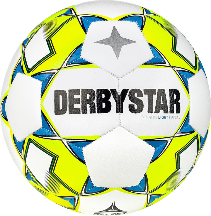 Derbystar Futsal Stratos Light v23 Weiss GELB BLAU
