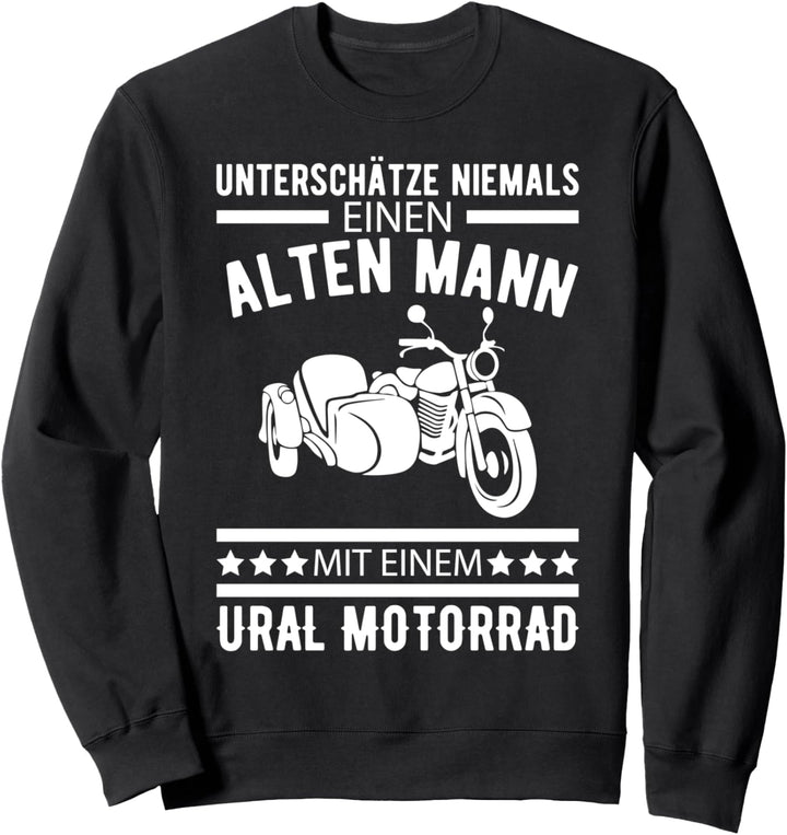 Ural Motorrad Gespanne Offroad Motorradfahrer Sweatshirt