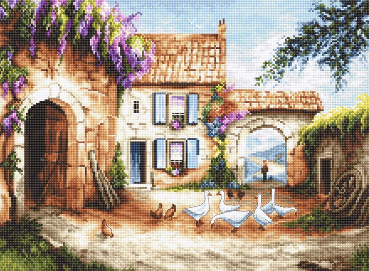 Letistitch Leti902 Kreuzstich Set, Mehrfarbig, 35x26cm