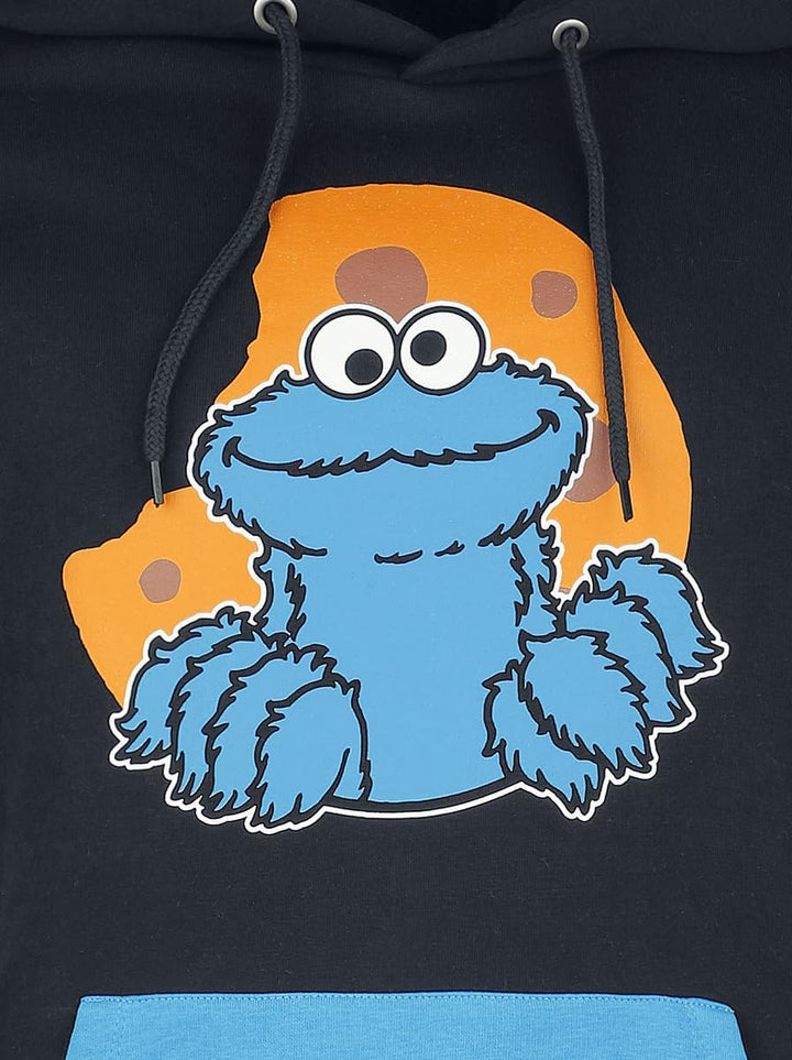 Sesamstrasse Cookie Monster Männer Kapuzenpullover hellblau Fan-Merch, Filme, XXL Multicolor