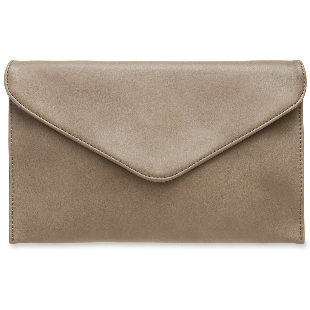 Caspar TA310 Damen Clutch Einheitsgrösse Taupe, Einheitsgrösse Taupe