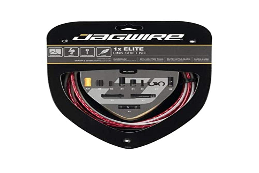 Jagwire Elite Link Shift Kabel-Set für Erwachsene, Unisex, Rot, Einheitsgrösse