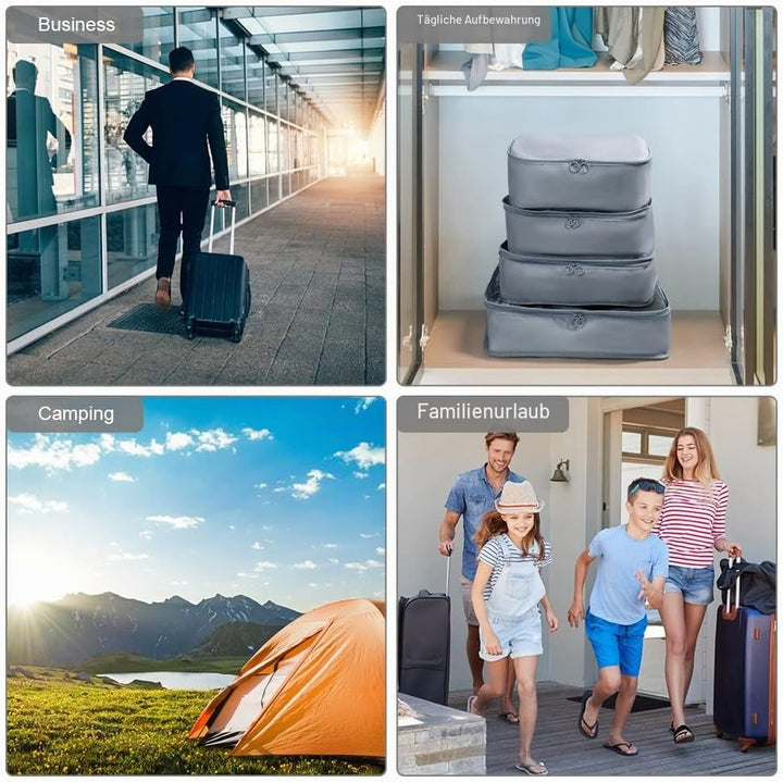 OSDUE Koffer Organizer Set 8-teilig, Packing Cubes, Wasserdichte Reise Kleidertaschen, Packtaschen f