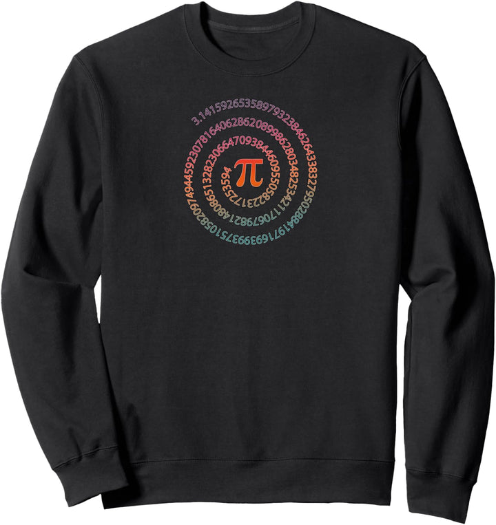Lustige Pi Day Spirale 3.14 Mathe-Lehrer-Student Sweatshirt