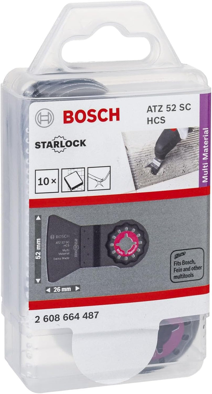 Bosch Professional Schaber starr, 10 Stück (Mörtel, Fliesenkleber, Betonreste, für Multifunktionswer