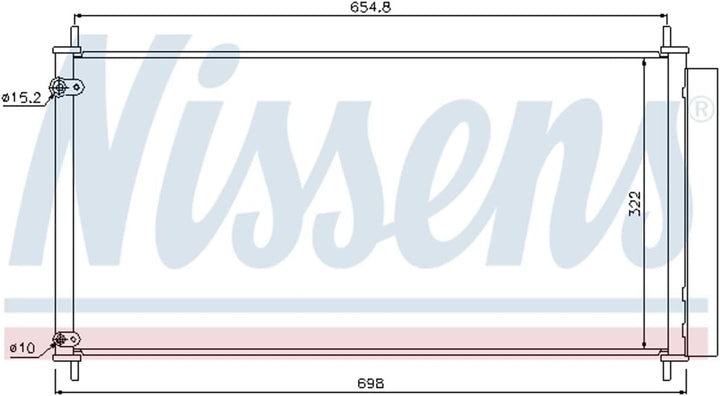 Nissens 940036 Kondensator, Klimaanlage