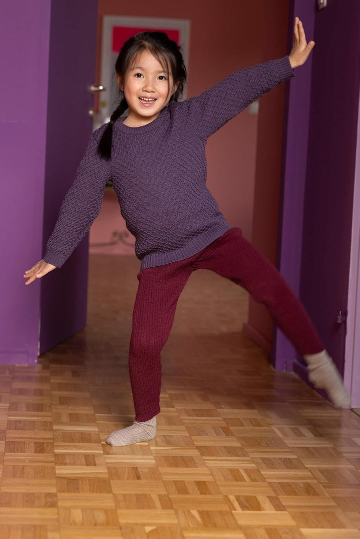 Disana Strick-Leggings, 100% Bio-Merinowolle GOTS, IVN Best | tolle Bewegungsfreiheit | Baby, Kleink