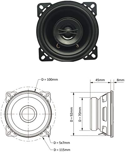 Caratec Audio CAC1001 10cm Coaxial-Lautsprecher | 1 Stück