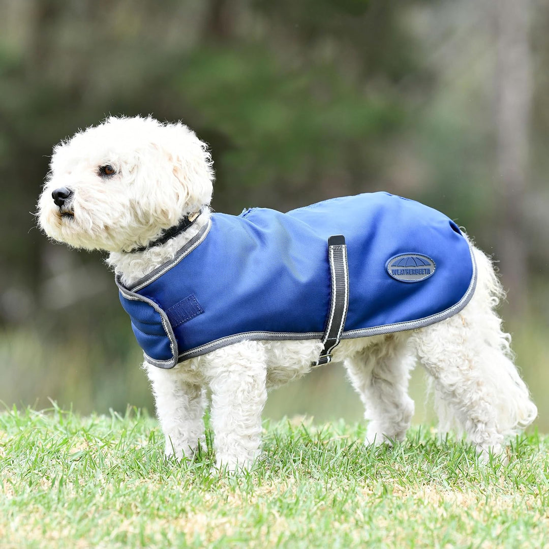 Weatherbeeta Comfitec Windjacke Frei Hundemantel - Dunkelblau/Weiss/Grau - 25cm, 25cm