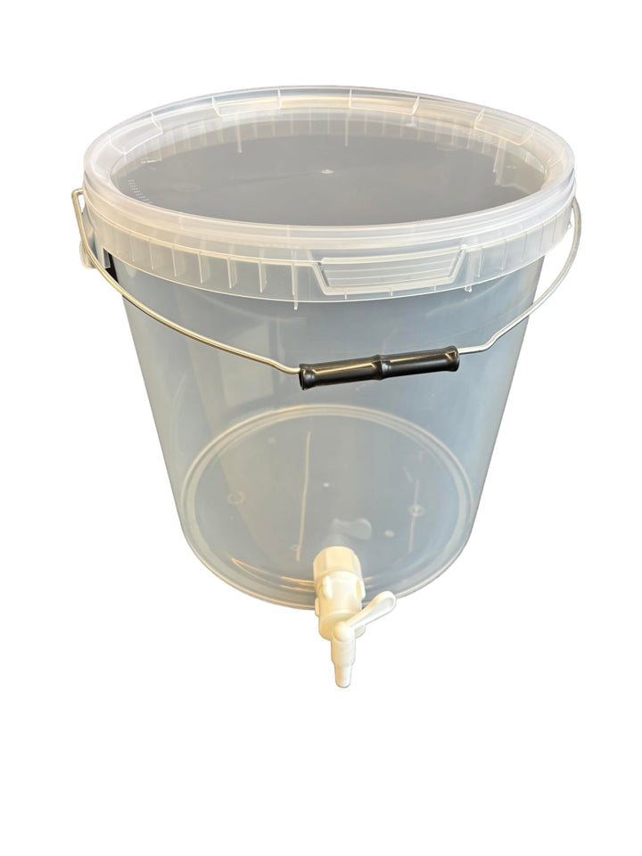 Silplast Gärbehälter 20L Fermentationsbehälter mit Deckel Ablaufhahn Gäreimer Eimer für Bier Wein od