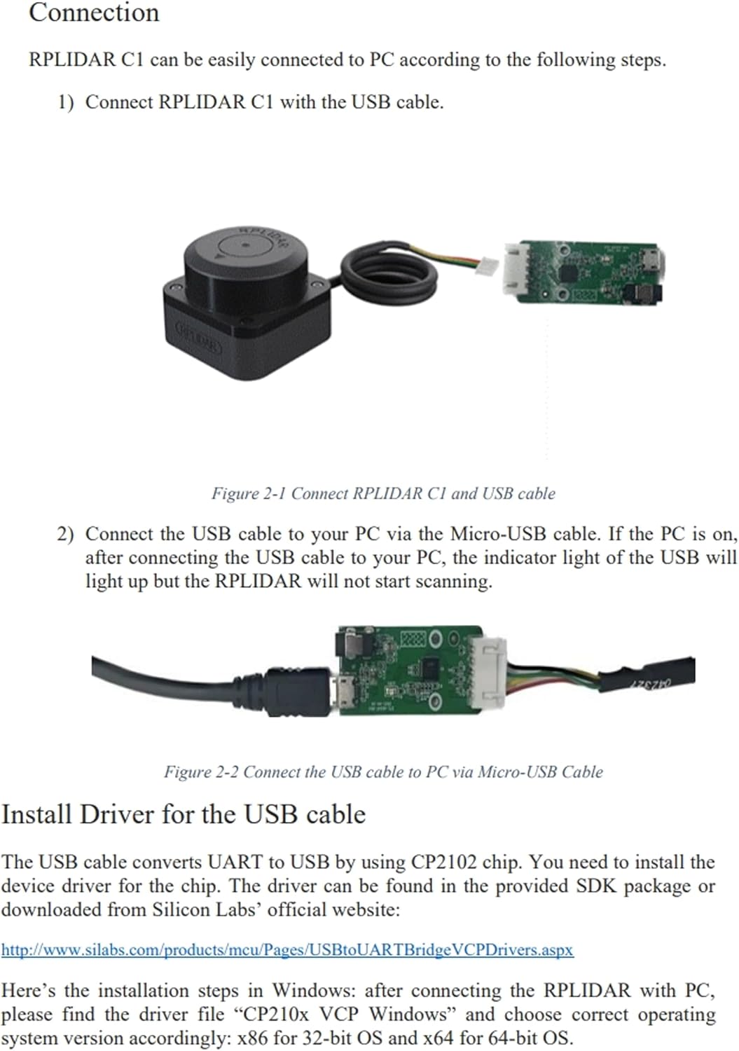 WayPonDEV RPLIDAR C1M1 360 Grad 2D Lidar Sensor, 12 Meter Scanning Radius Ranging Module Kit, SLAM R