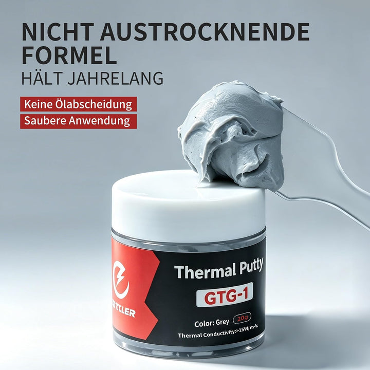 Thermal Putty 20g - >15W/mK Professioneller Ersatz für Wärmeleitpaste &amp; Wärmeleitpads, Elektrisch Ni