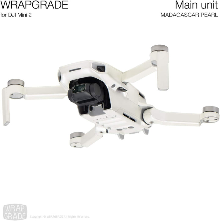 Wrapgrade Skin Sticker Set Kompatibel mit DJI Mini 2 (Madagascar Pearl)