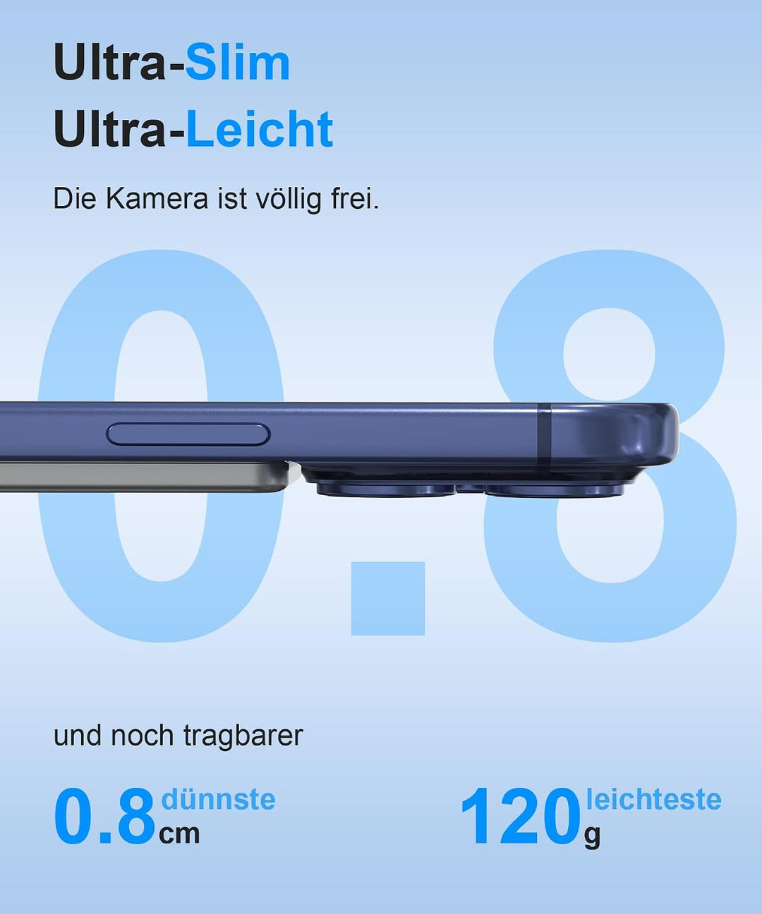 Powerbank iPhone für Magsafe,0.8cm Ultra Slim Magnetische Powerbank 6000mAh das Grau 6000.0 Milliamp