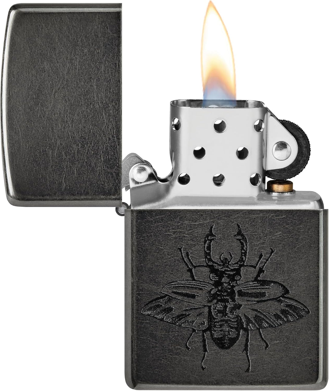 Zippo Sturmfeuerzeug - Beetle, Gray Dusk, Color Image - Nachfüllbar - Wiederverwendbar - Windfestes