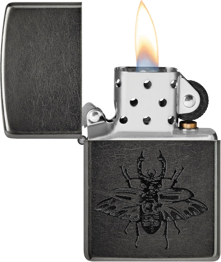 Zippo Sturmfeuerzeug - Beetle, Gray Dusk, Color Image - Nachfüllbar - Wiederverwendbar - Windfestes