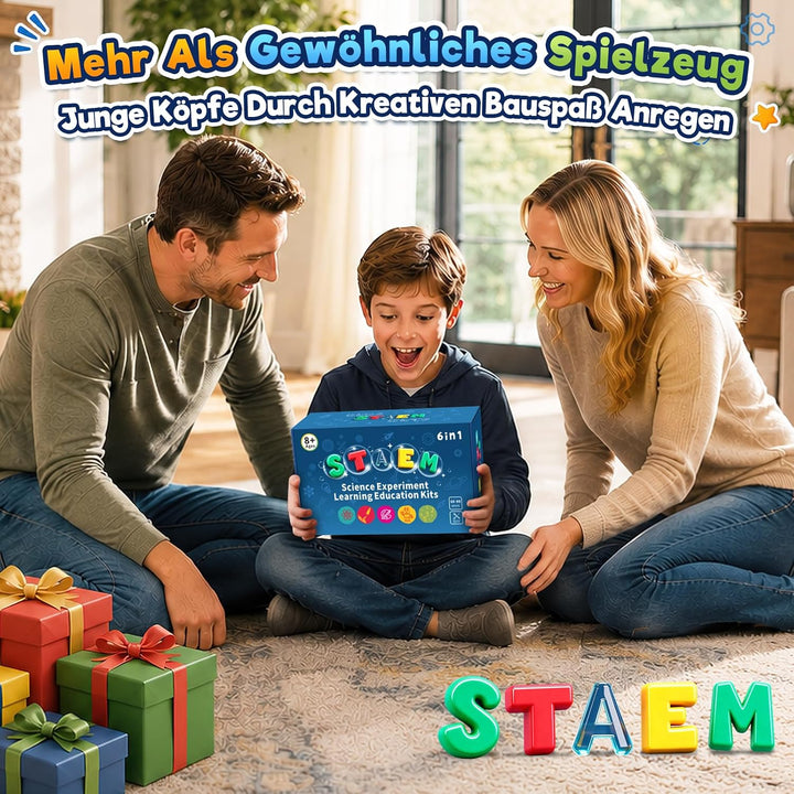 Experimente für Kinder 8+, DIY Kinderspielzeug, Experimentierkasten 6 Stück