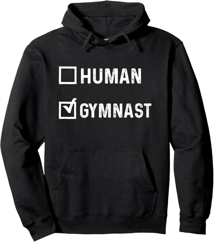 Text Only Gymnastics Boy Gymnast Girl Gymnast Simple Basic Pullover Hoodie