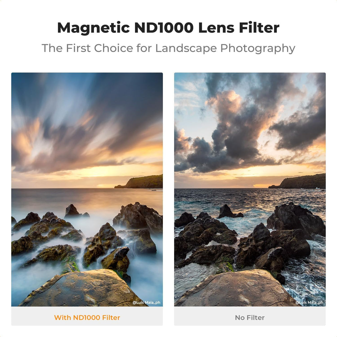 K&amp;F Concept Nano X-Serie Magnetischer ND Filter Graufilter ND1000(10 Blendenstufen) Magnetisches Sch
