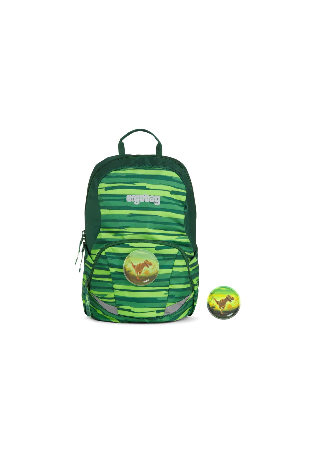 ergobag Ease Large Freizeitrucksack, Kindergartenrucksack, 10 Liter, 370 g L Bärtram - Grün, L Bärtr