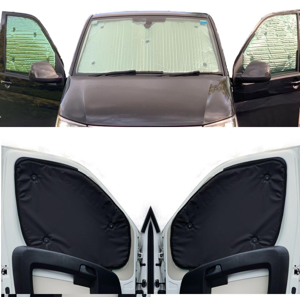 Fenster-Jalousien-Set für FIAT Ducato (ab 2006), wendbar, Thermisch Front set Farbe der Rückseite: S