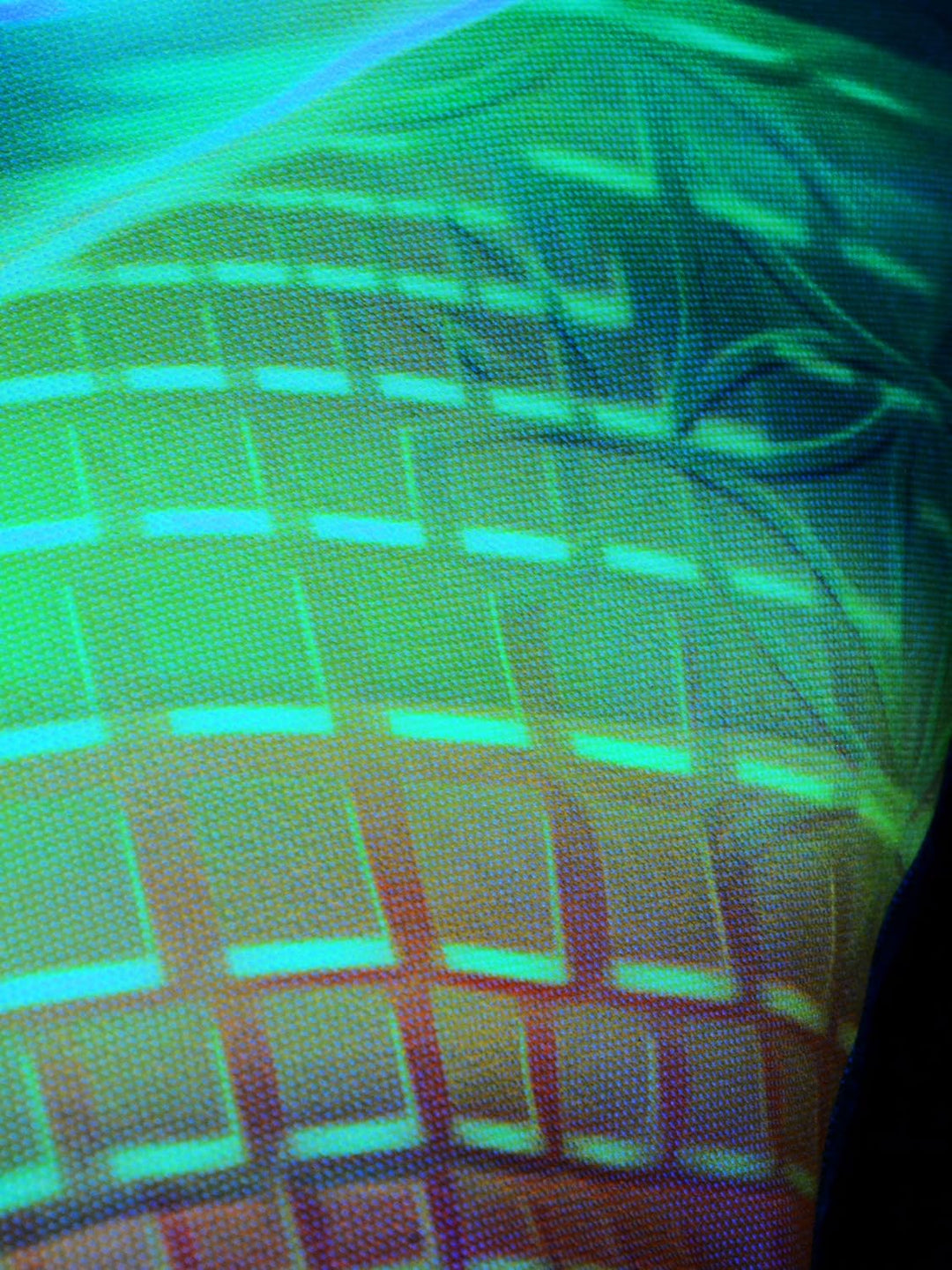 PSYWORK Schwarzlicht Kissen Neon Prismatic, 40x40cm