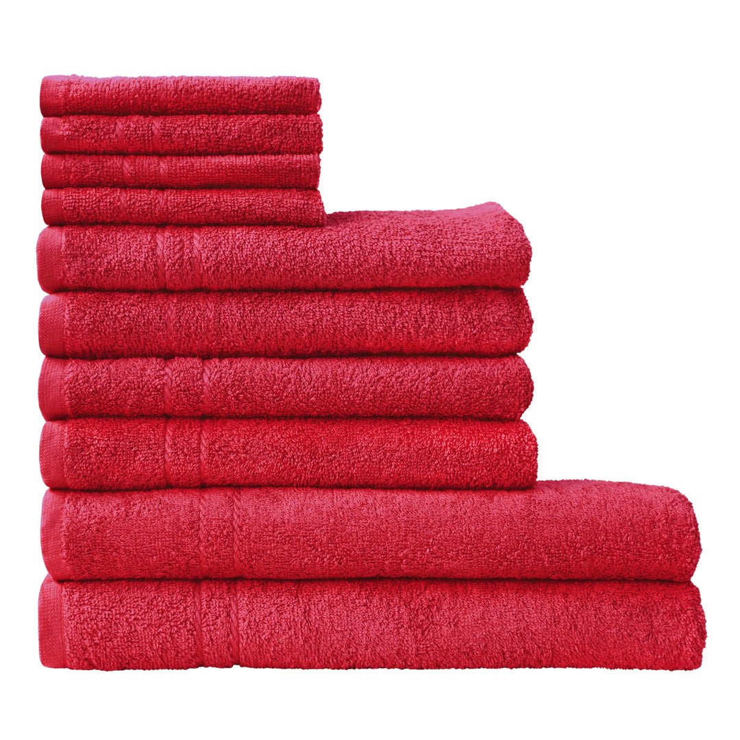Dyckhoff Handtuch-Set, Baumwolle, rot, 26 x 36 cm, Rot