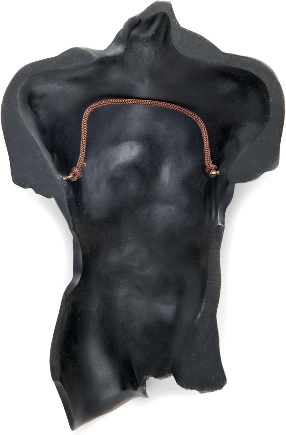 Bronze-Finish, nackter männlicher Torso Wandbehang, Figur Anatomie