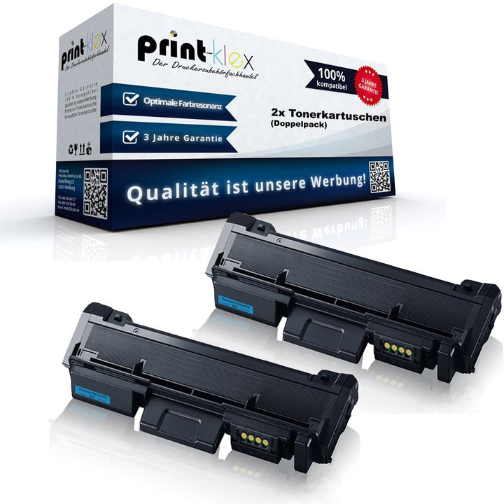 2X Print-Klex Tonerkartuschen kompatibel für Samsung Xpress M2625FN Xpress M2625N Xpress M2626 Xpres