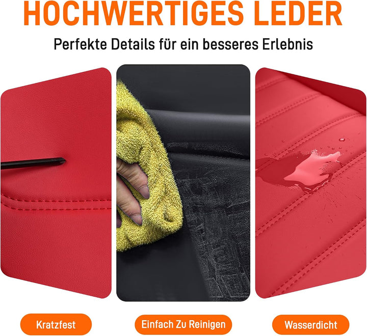 Komplettset Sitzbezüge für Citroen Jumpy 1999-2026, wasserdichte Sitzbezüge aus Nappaleder, Sitzbezü