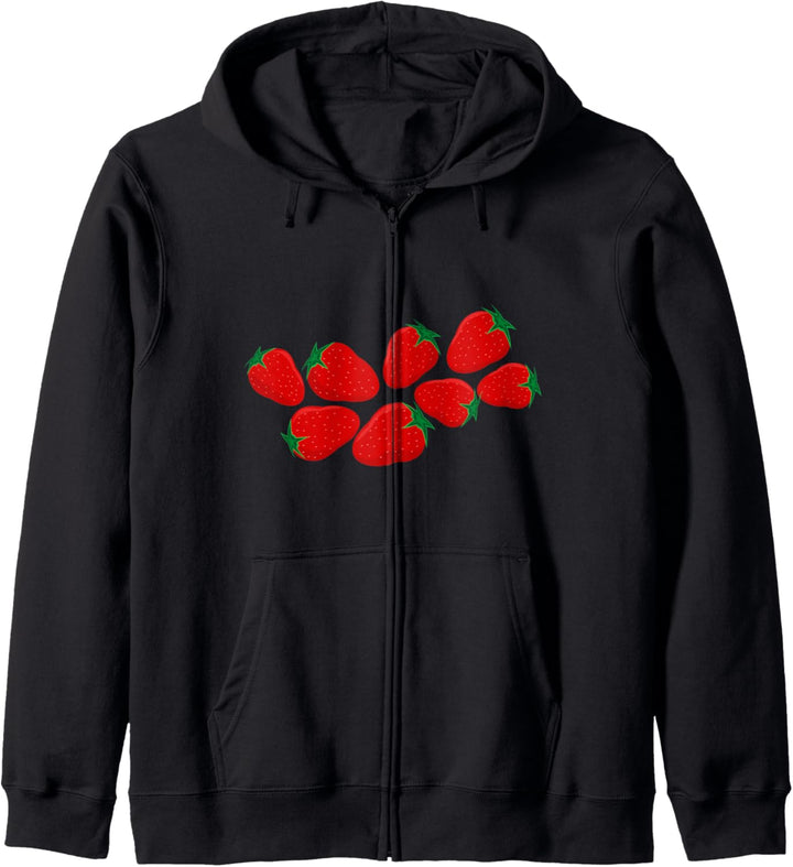 Erdbeeren Kapuzenjacke