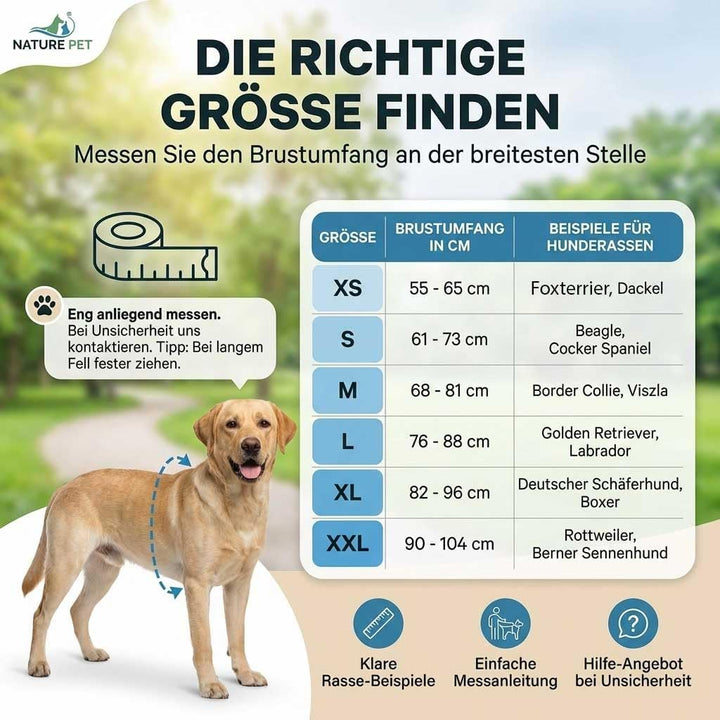 Nature Pet FlexiPander Brustgeschirr/Trainingsgeschirr/Rehageschirr für Hunde mit Problemen an der H