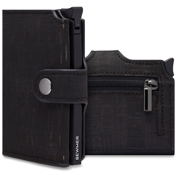 BEWMER Premium-Kreditkartenetui | Schlanke Brieftasche für Damen und Herren mit RFID-Schutz gegen Kl