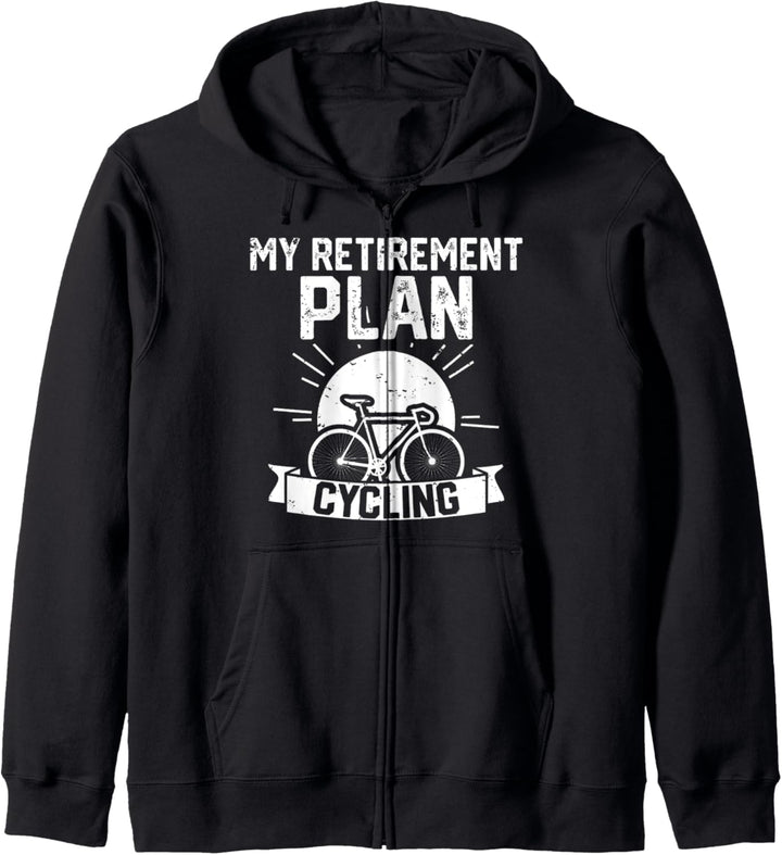 Mein Ruhestandsplan Radfahren Ruhestand Geschenk Kapuzenjacke