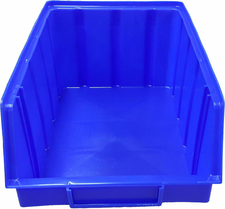 15 Stück Stapelboxen blau Gr.4 (222 x 340 x 157 mm) Kunststoff PP Sichtlagerkästen Stapelkästen ohne