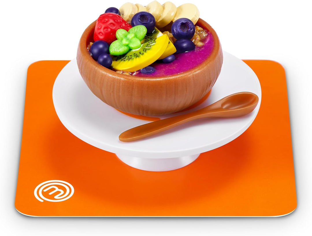 Mini Brands Create MasterChef Serie 2 2 Pack von ZURU – Echte Mini-Gerichte mit Zutaten, UV-LED-Lamp