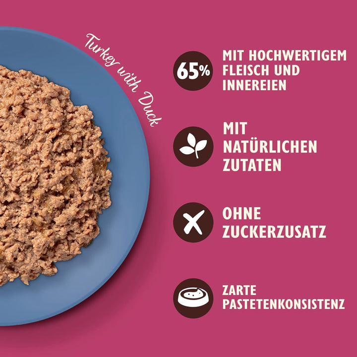 Lily’s Kitchen Vollwertnahrung Nass Katzenfutter für ausgewachsene Katzen 19 Schalen (19 x 85g) Gefl