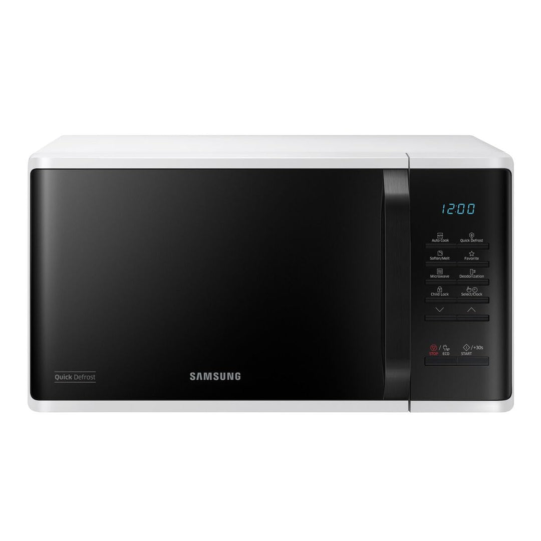 Samsung Mikrowelle ohne Installation, 23 l, 800 W, MS23K3513AW/EC | Leicht zu reinigende Enamel-Kera