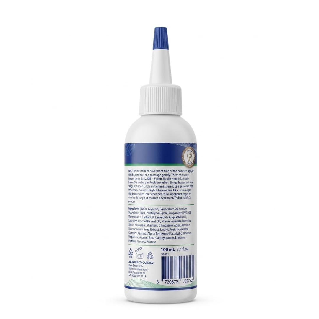 Kosmetische Nagelpilz Pflege – 100 ml Nagelöl - Schnell &amp; Intensiv – Wasserfreie Formel mit Teebaumö