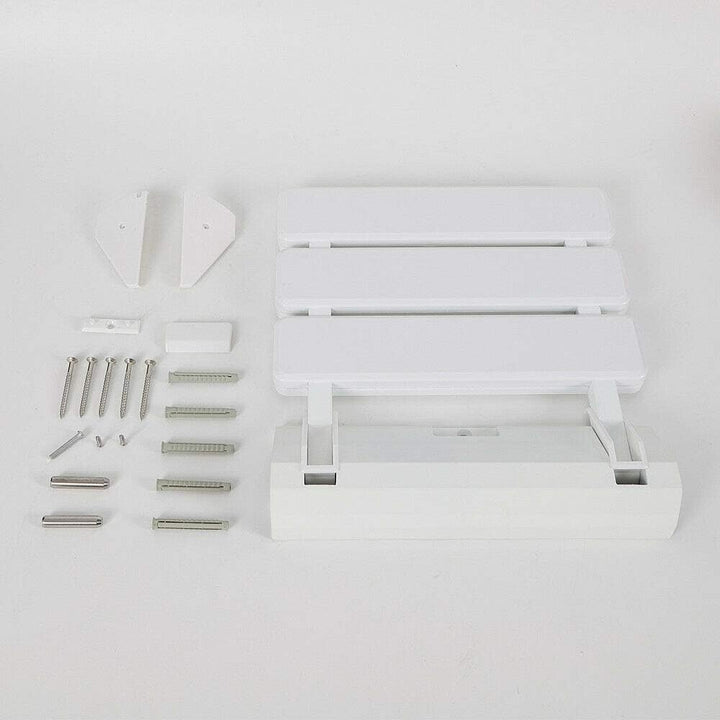 Duschsitz Duschklappsitz Bis 130Kg Tragkraft Duschhocker Wandmontage Dusche Sitzgelegenheit Stuhl 36