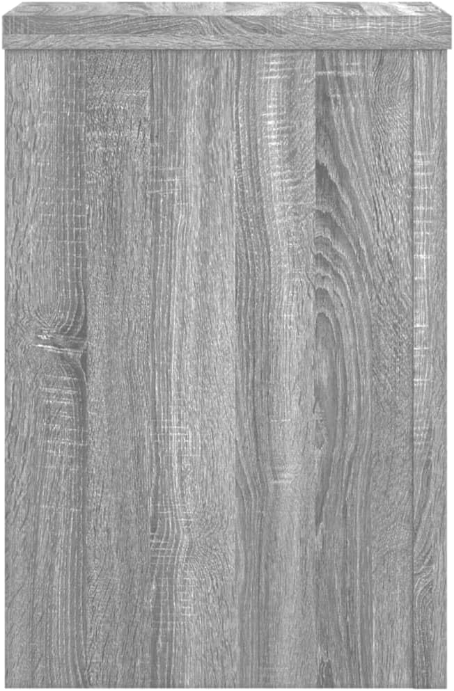 Pflanzenständer 2 STK. Grau Sonoma 20x20x30 cm Holzwerkstoff Pflanzenregal, Blumenregal Indoor/Outdo