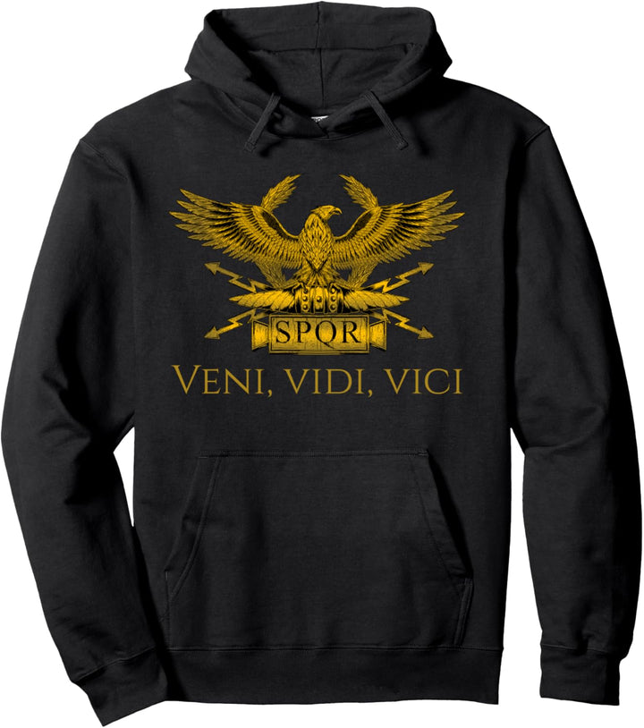 Antiker römischer Legion Adler - Julius Caesar - Veni Vidi Vici Pullover Hoodie
