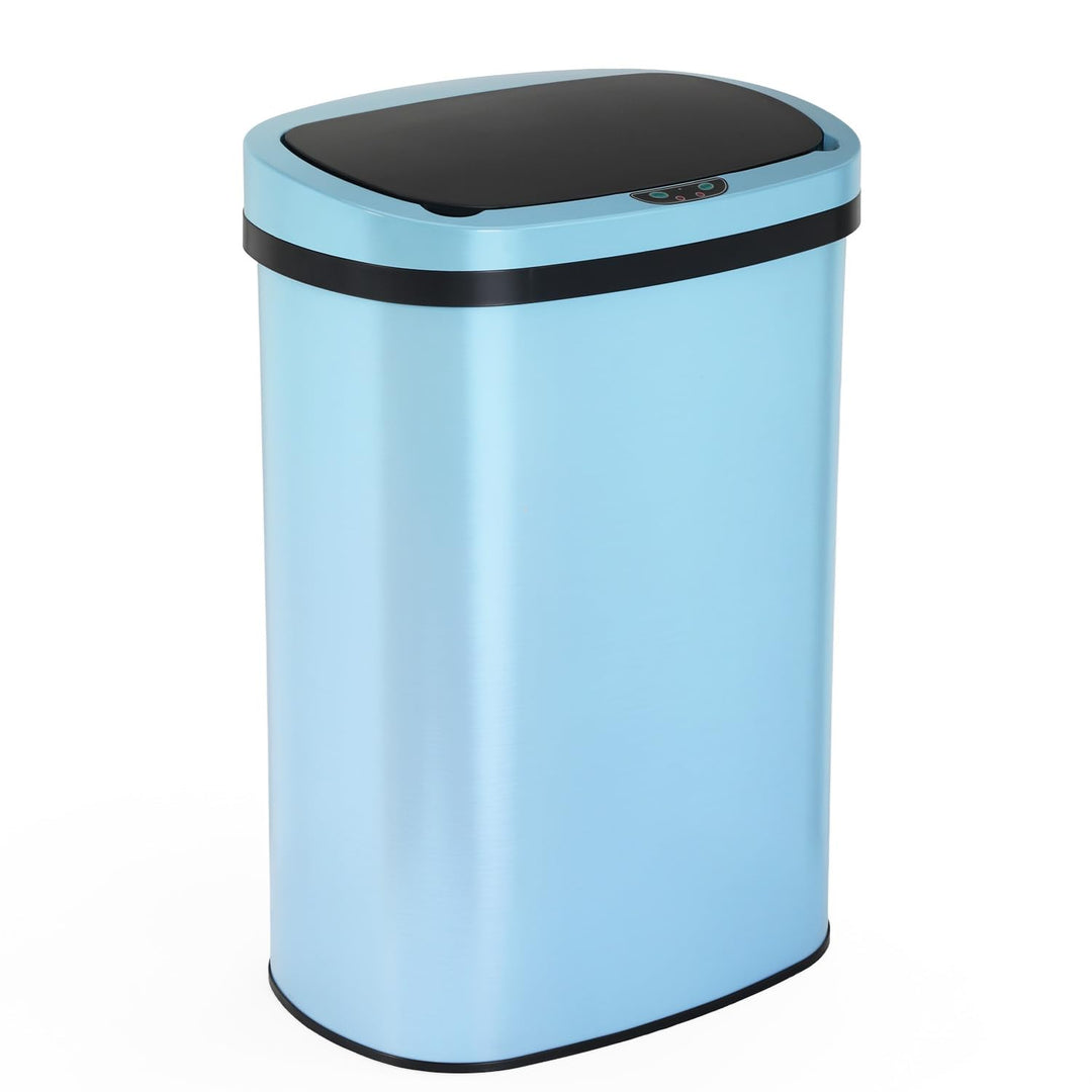 FDW Mülleimer mit Sensor &amp; Deckel, Edelstahl, 50 L Küchenmülleimer, Smart, Automatisch, Berührungslo