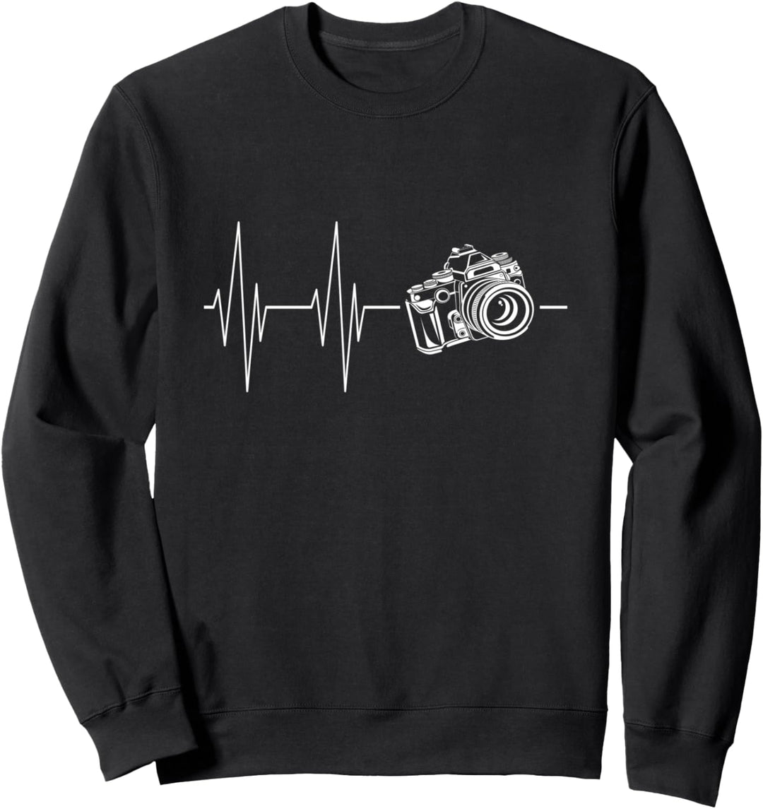 Kamera Herzschlag Geschenkidee für Fotografen Sweatshirt