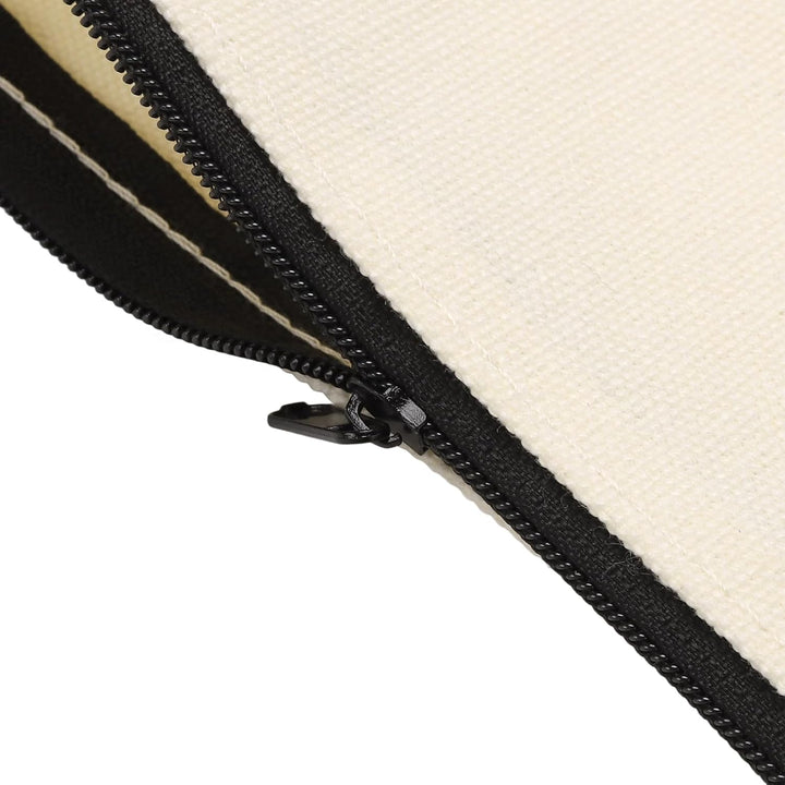MUKSEUT 40 Stück DIY Stoffbeutel zum Bemalen, 12x21cm Federmäppchen Blanko