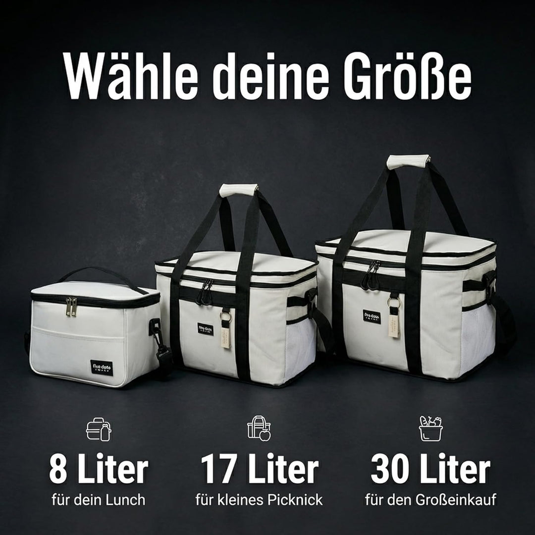 Kühltasche faltbar zum Einkaufen &amp; Picknick - Kühltasche gross Auto als Thermotasche &amp; Picknicktasch