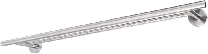 Jan Max Badetuchhalter ohne Bohren Doppelhalter für 60cm Handtuchbreite, Handtuchhalter Wand aus geb