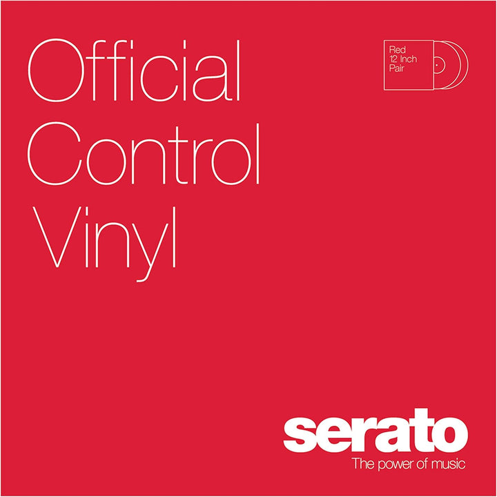 Serato SCV-PS-RED-OV Performance Control Vinyl Platte 12 Zoll, 2 Stuck, rot 12 Inch rot, 12 Inch rot