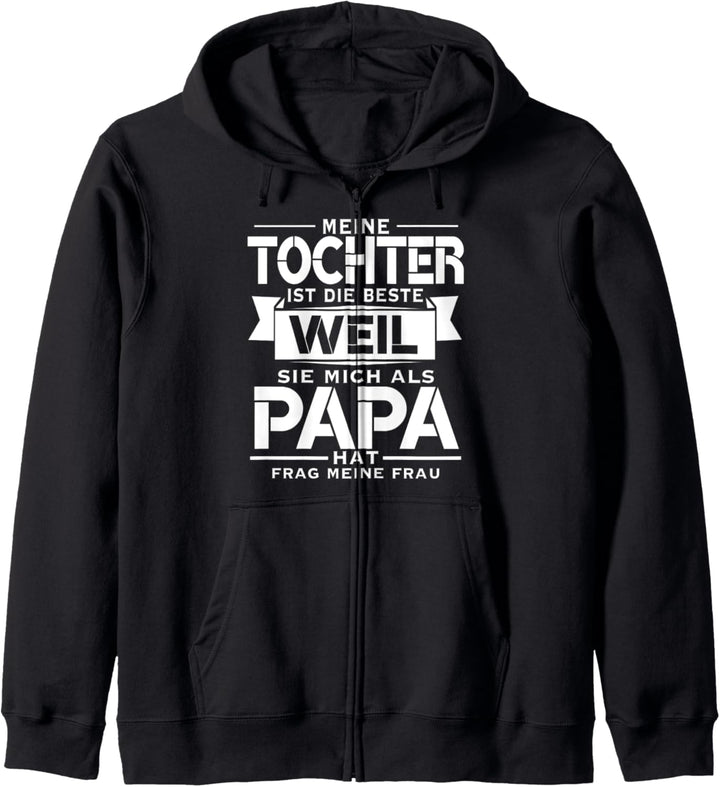 Spruch Beste Papa Tochter Geschenk Partnerlook Vater Tochter Kapuzenjacke